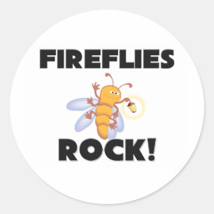Adesivo Redondo Rock Fireflies
