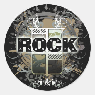 Adesivo Redondo Rock=Life 'Vintage Rock' Sticker