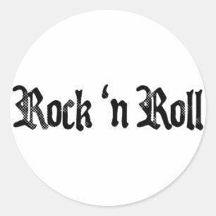 Adesivo Redondo rock n roll