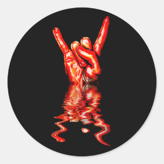 Adesivo Redondo Rock On!