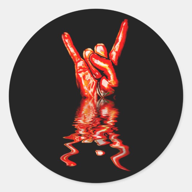 Adesivo Redondo Rock On! (Frente)