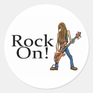 Adesivo Redondo Rock On