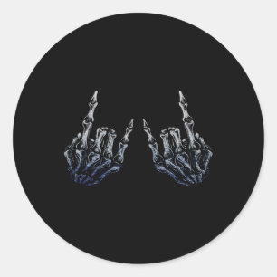 Adesivo Redondo Rock On Banda Para As Mulheres Rock And Rols Para 