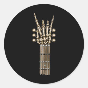 Adesivo Redondo Rock On Banda Para As Mulheres Rock And Rols Para 