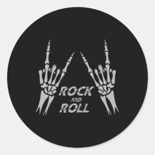 Adesivo Redondo Rock On Bynd Camisetas Para Mulheres Rock And Roll