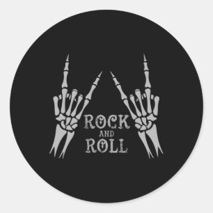 Adesivo Redondo Rock On Bynd Camisetas Para Mulheres Rock And Roll