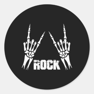 Adesivo Redondo Rock On Bynd Camisetas Para Mulheres Rock And Roll
