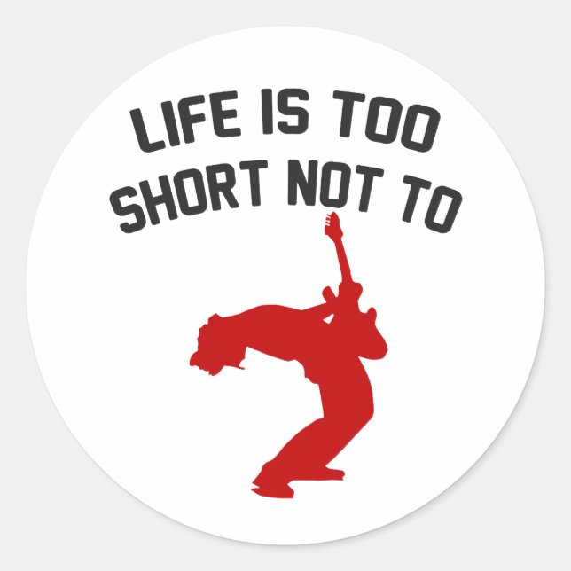 Adesivo Redondo Rock Out (Frente)