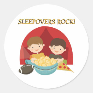 Adesivo Redondo Rock Sleepovers