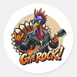 Adesivo Redondo Rock Star Turquia