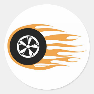 Adesivo Redondo Rockabilly Sticker