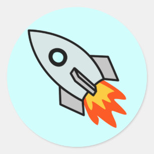 Adesivo Redondo Rocket