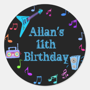 Adesivo Redondo Rockin' Sticker