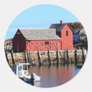 Adesivo Redondo Rockport Motif Número 1