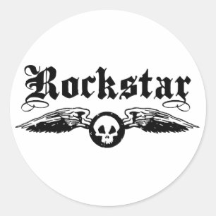 Adesivo Redondo Rockstar