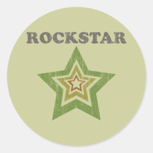 Adesivo Redondo Rockstar