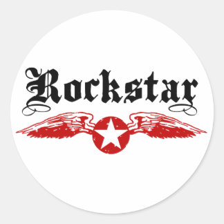 Adesivo Redondo Rockstar