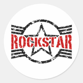 Adesivo Redondo Rockstar