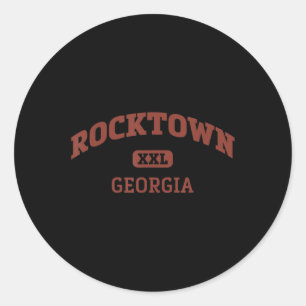 Adesivo Redondo Rocktown College Style Rock Escaling Area Design 8