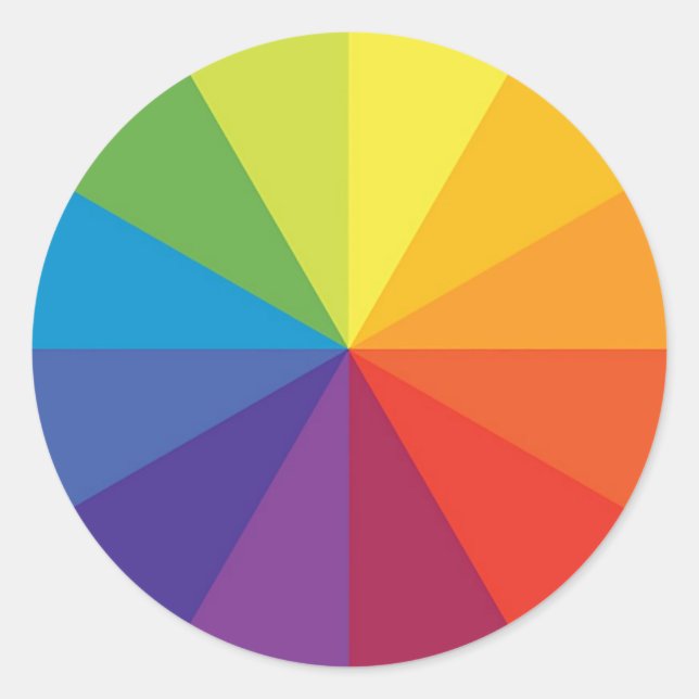 Adesivo Redondo Roda colorida (Frente)