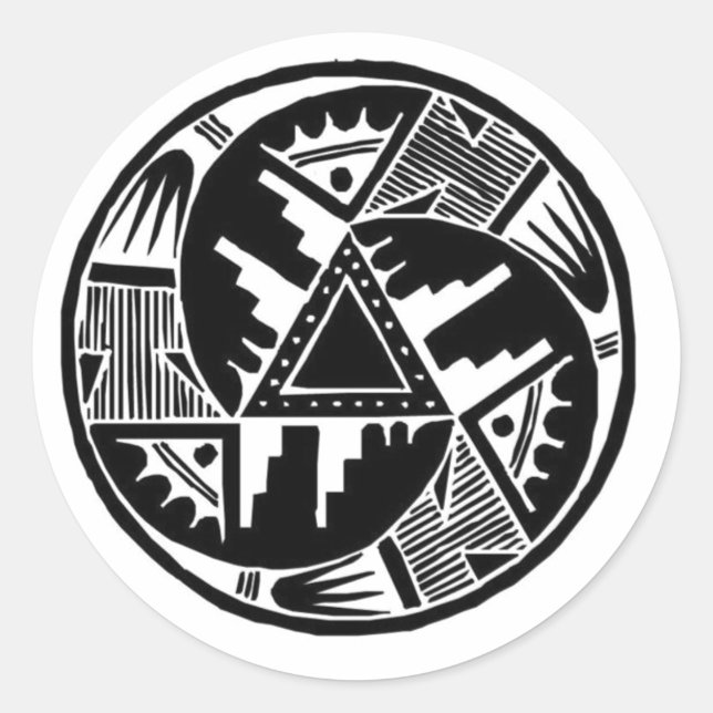 Adesivo Redondo Roda Nativa (Frente)