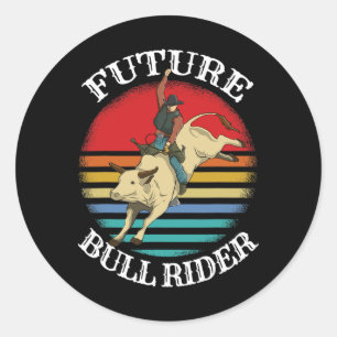 Adesivo Redondo Rodeo Cowboy Cowgirl Barrel Racing Horsebac