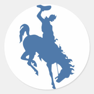 Adesivo Redondo Rodeo Cowboy Stickers
