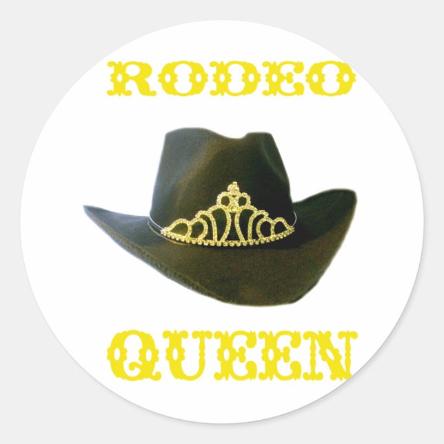 Adesivo Redondo Rodeo Queen Stickers (Frente)