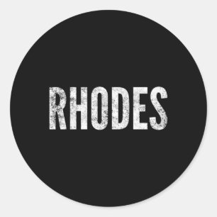 Adesivo Redondo Rodes Ilhas Gregas