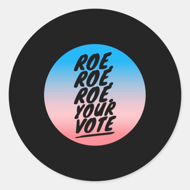 Adesivo Redondo roe roe o seu voto 1 (Frente)