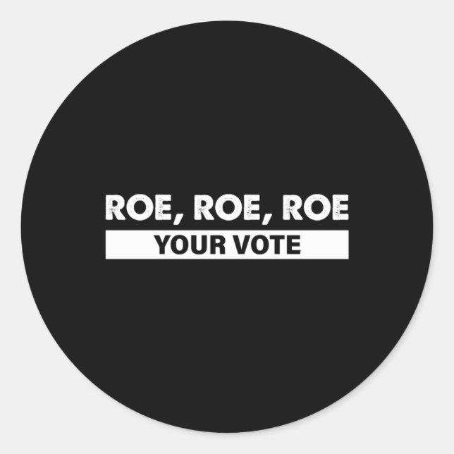 Adesivo Redondo roe roe seu voto 4 (Frente)