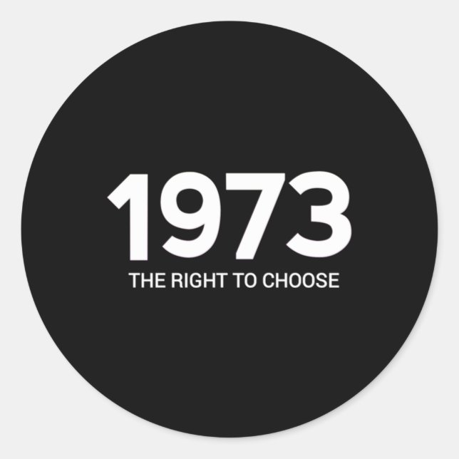 Adesivo Redondo Roe vwadepro choice the Right to choose  (Frente)
