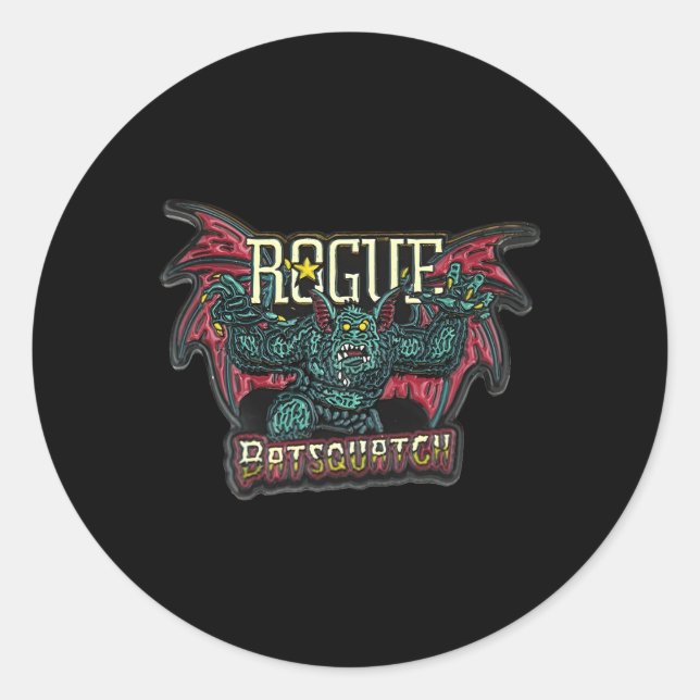 Adesivo Redondo Rogue Ale Batsquatch (Frente)