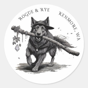 Adesivo Redondo Rogue & Rye O Druid Sticker 3in