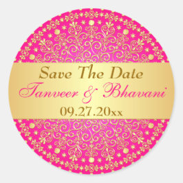 Adesivo Redondo Rolamentos Dourados, com manivela de casamento, co