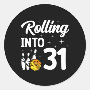 Adesivo Redondo Rolando para 31 Boliches 31º aniversário