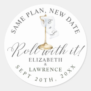 Adesivo Redondo Rolar Com O Papel Elegante Do Toilet Roll & Stand