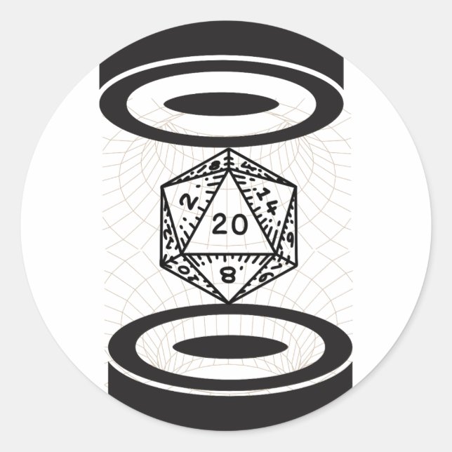 Adesivo Redondo Roll Gravitacional (Frente)