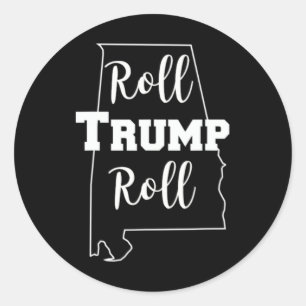 Adesivo Redondo Roll Trump Roll Partido Republicano Alabama