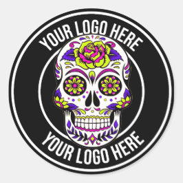 Adesivo Redondo Roller Derby Circle Logo