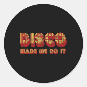 Adesivo Redondo Roller Disco Outfit Retro 70s Costume Para Mulhere