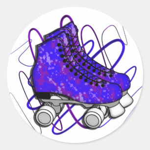 Adesivo Redondo Rollerskates