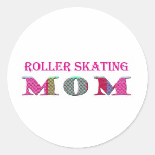 Adesivo Redondo RollerSkatingMom