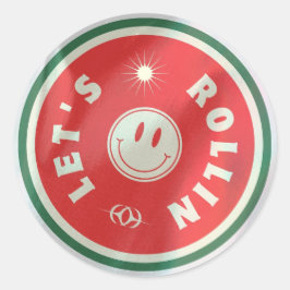 Adesivo Redondo Rollin de vamos