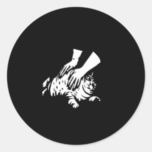 Adesivo Redondo Rollin Fatties Engraçado Memória de Gato