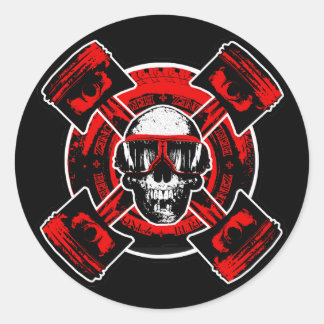 Adesivo Redondo RollingBonez - Piloto Nitro