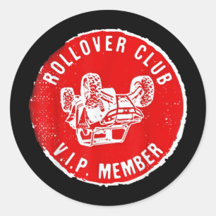 Adesivo Redondo Rollover Club Utv Sxs Engraçado Lado A Lado Do Off