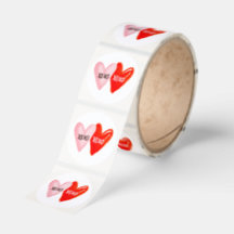 Rolo XOXO Rosa e Vermelho