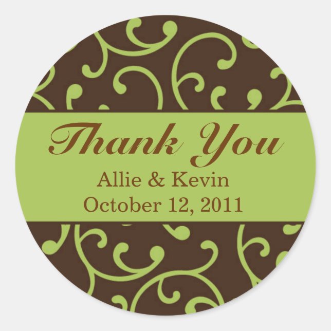 Adesivo Redondo Rolos Automáticos Autoadesivos de Casamento Person (Frente)