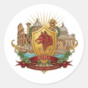 ADESIVO REDONDO ROMA